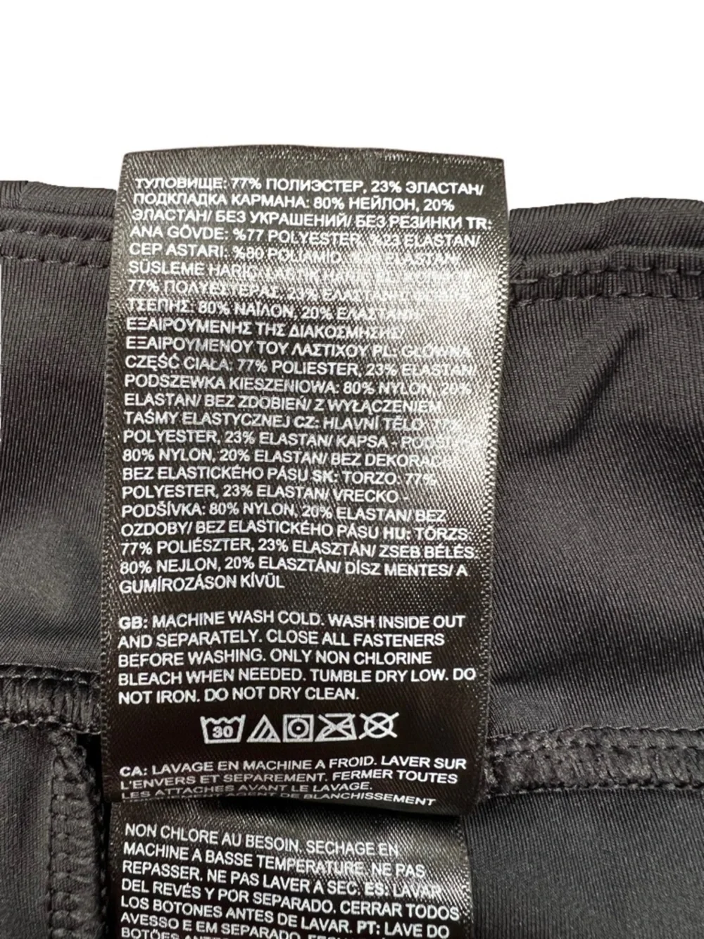 Girls The North Face Never Stop Bike Shorts Black FlashDry Activewear XS 6
